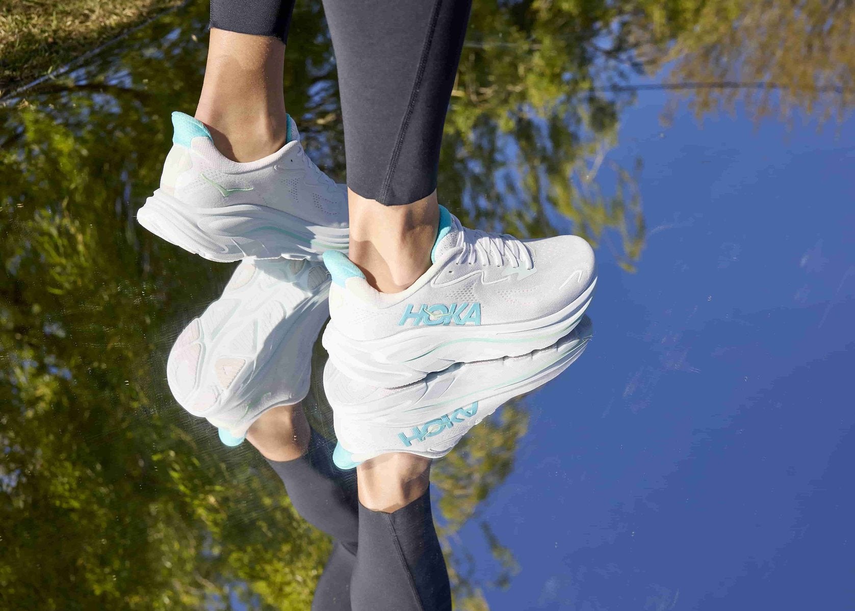 hoka one one all white
