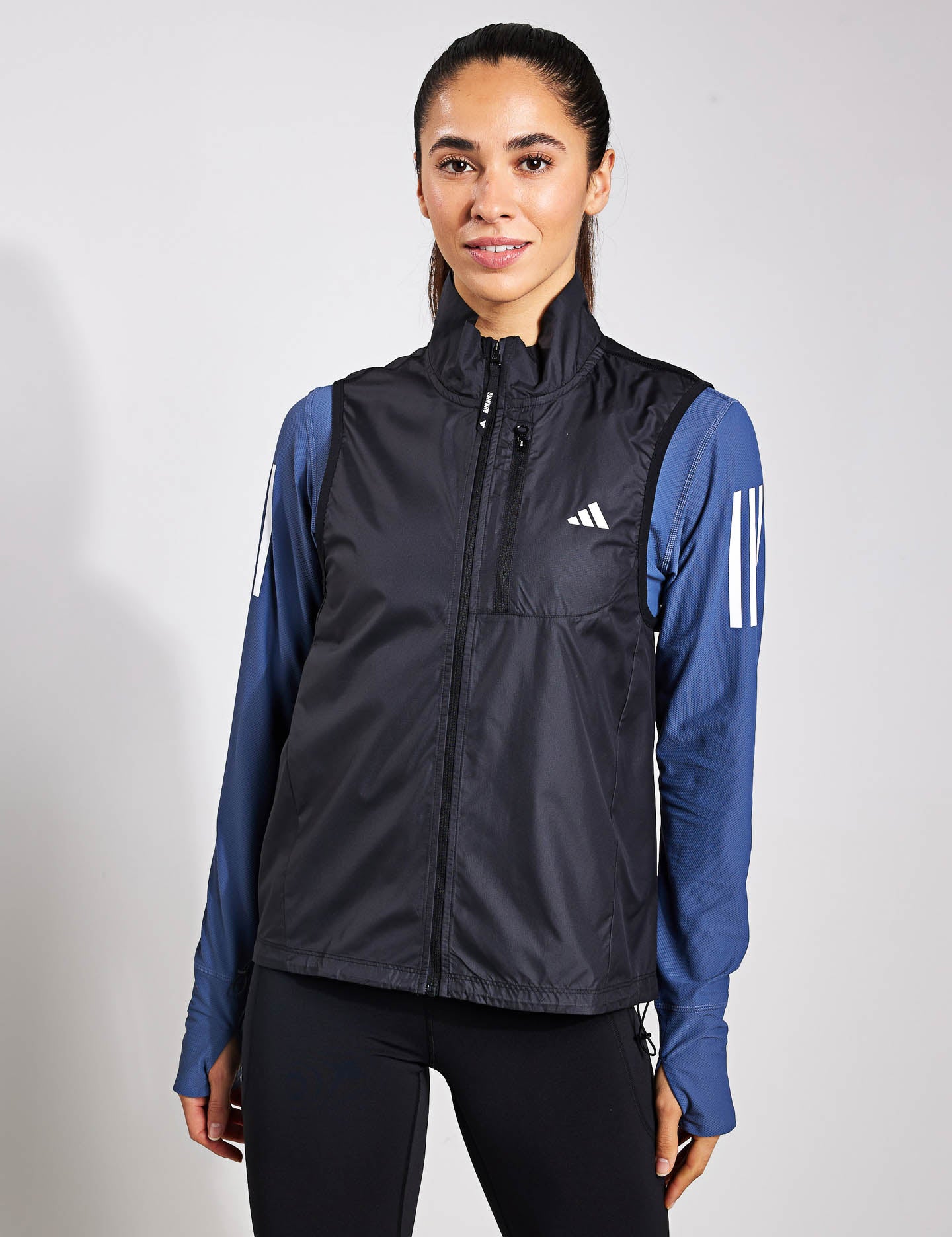 adidas Own the Run Vest Black The Sports Edit