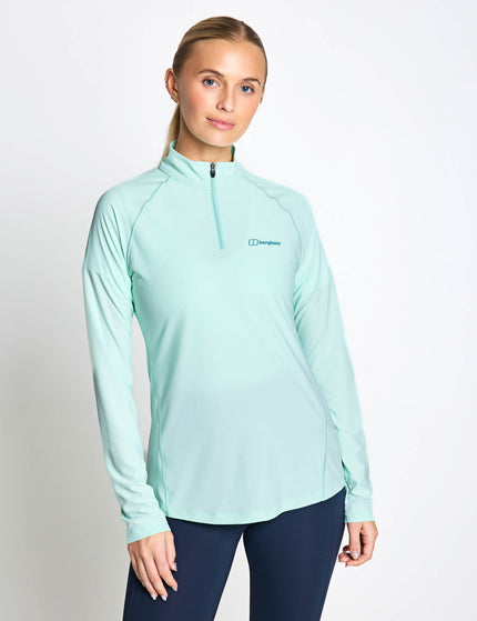 Berghaus 24/7 Tech Tee Long Sleeve Half Zip - Light Electroimages1- The Sports Edit