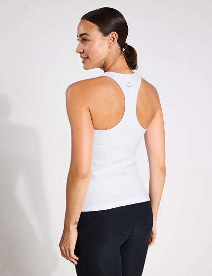 Beyond Yoga Spacedye Step Up Racerback Tank - Cloud Whiteimages2- The Sports Edit