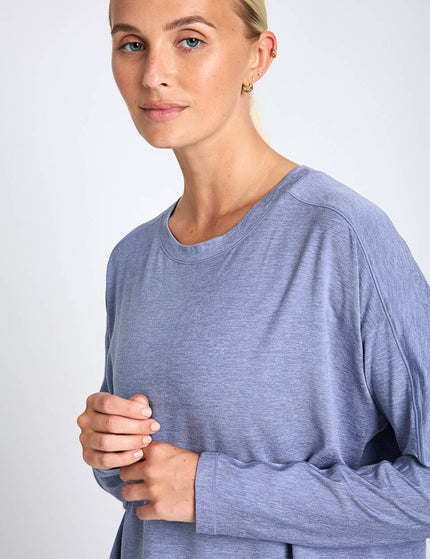 Girlfriend Collective ReSet Long Sleeve Tee - Meteorimages3- The Sports Edit