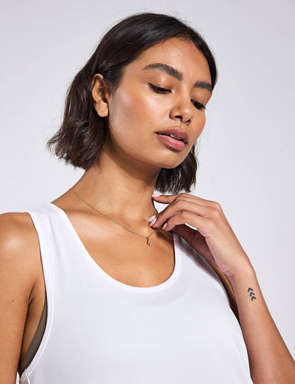 Girlfriend Collective ReSet Relaxed Tank - Whiteimages3- The Sports Edit
