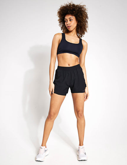 Goodmove Layered Stormwear Shorts - Blackimages4- The Sports Edit