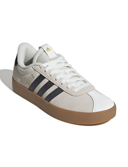 adidas VL Court 3.0 Shoes - Off White/Grey Six/Gold Metallicimages3- The Sports Edit