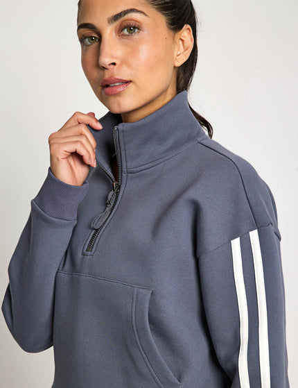 Lilybod Rihanna Stripe Sweat - Charcoalimages3- The Sports Edit