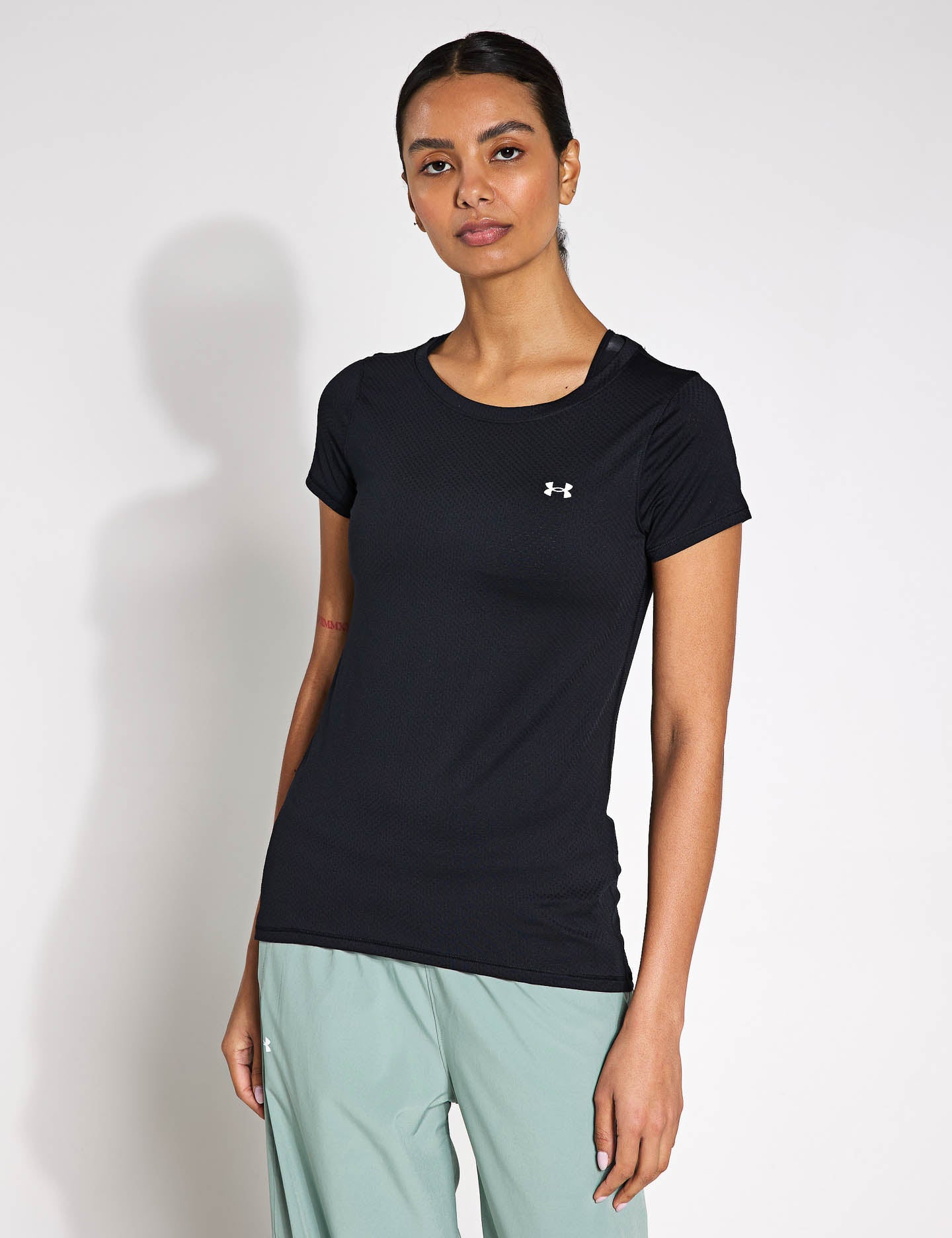 Under Armour HeatGear Armour Short Sleeve Black The Sports Edit