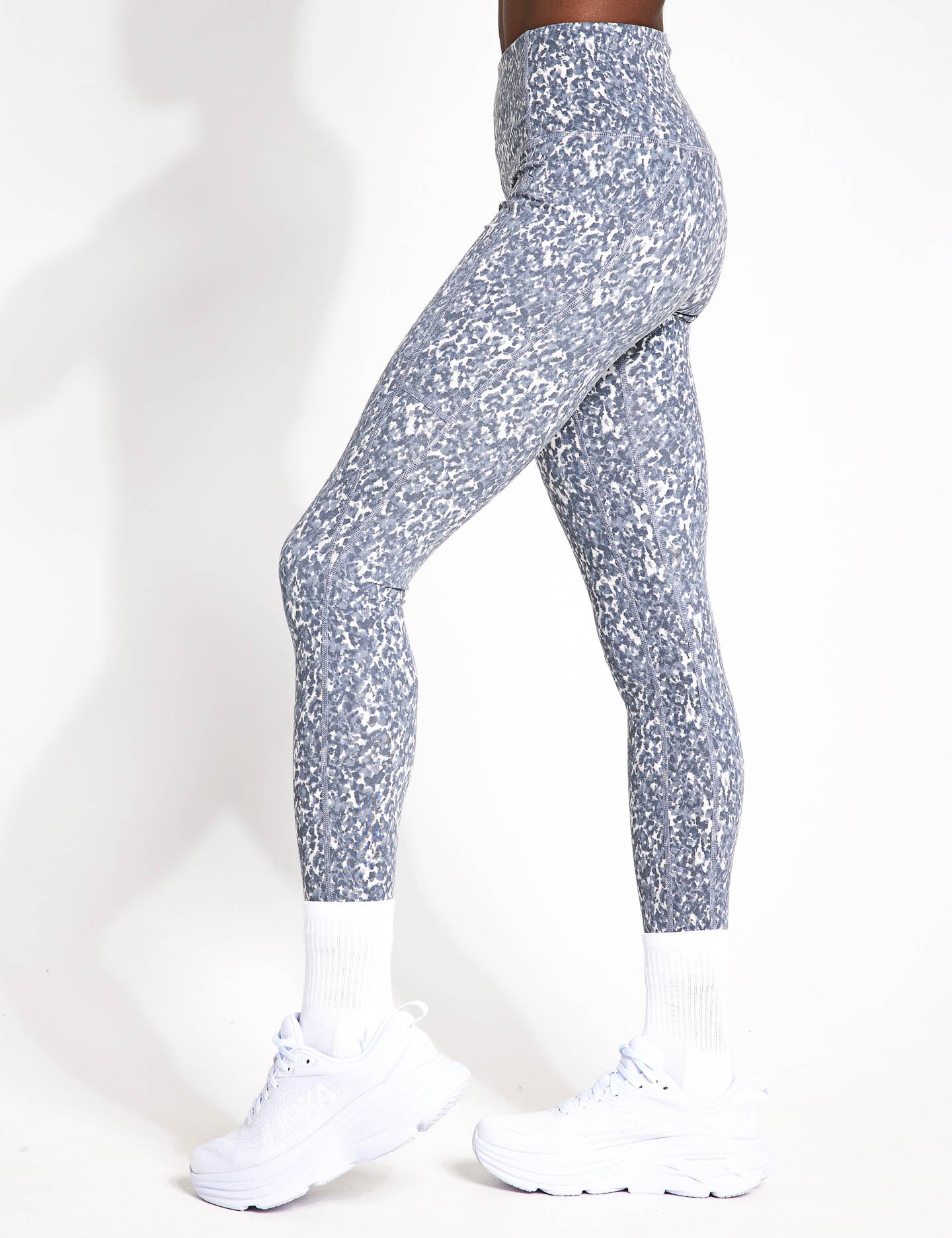 Floral Varley Tights Varley Move Pocket Legging High 25 Stone Blue