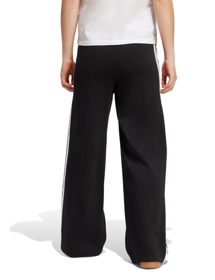 adidas 3-Stripes Fleece Wide Pant - Blackimages2- The Sports Edit