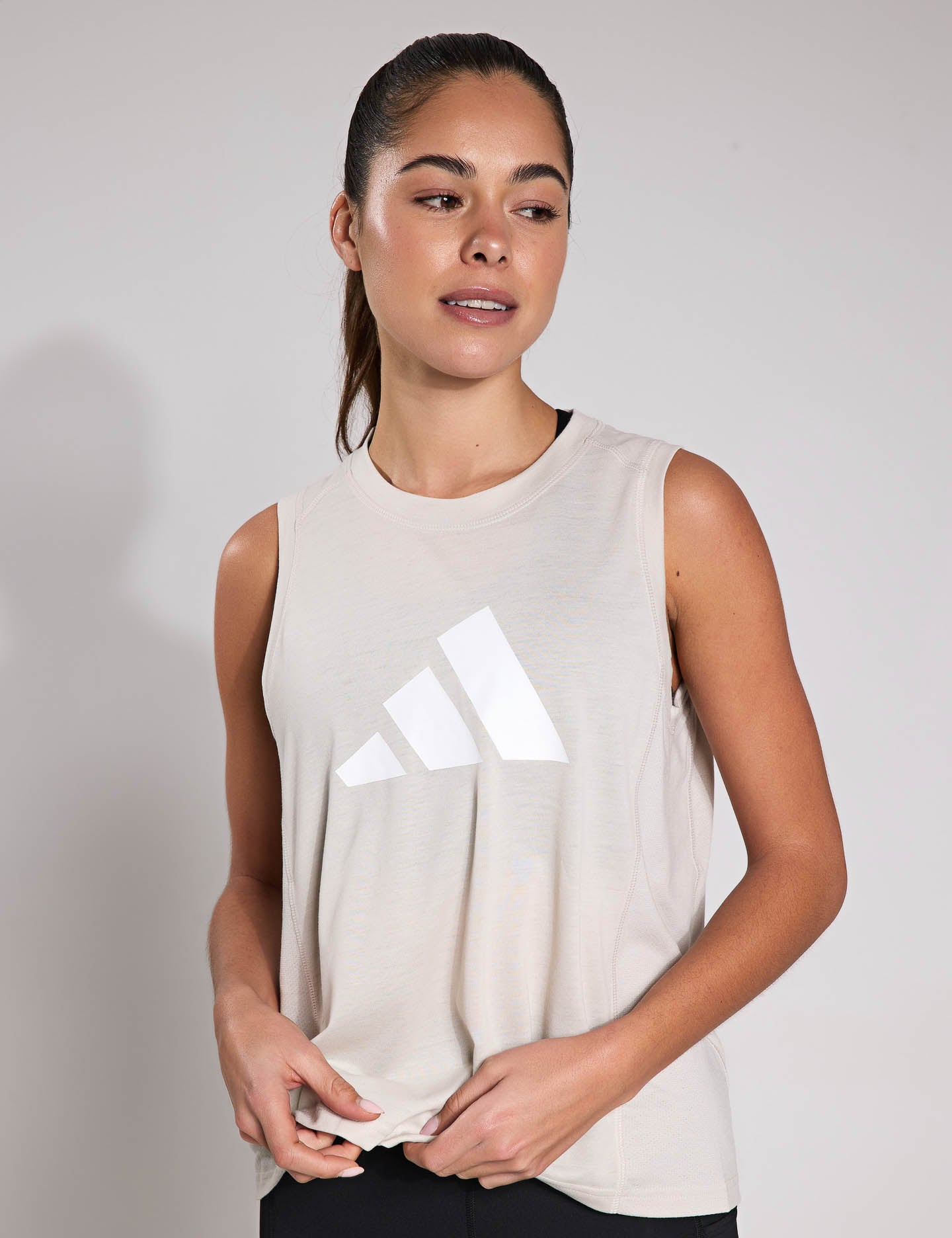 adidas Train Essentials Training Tank Top -Alumina The Sports Edit