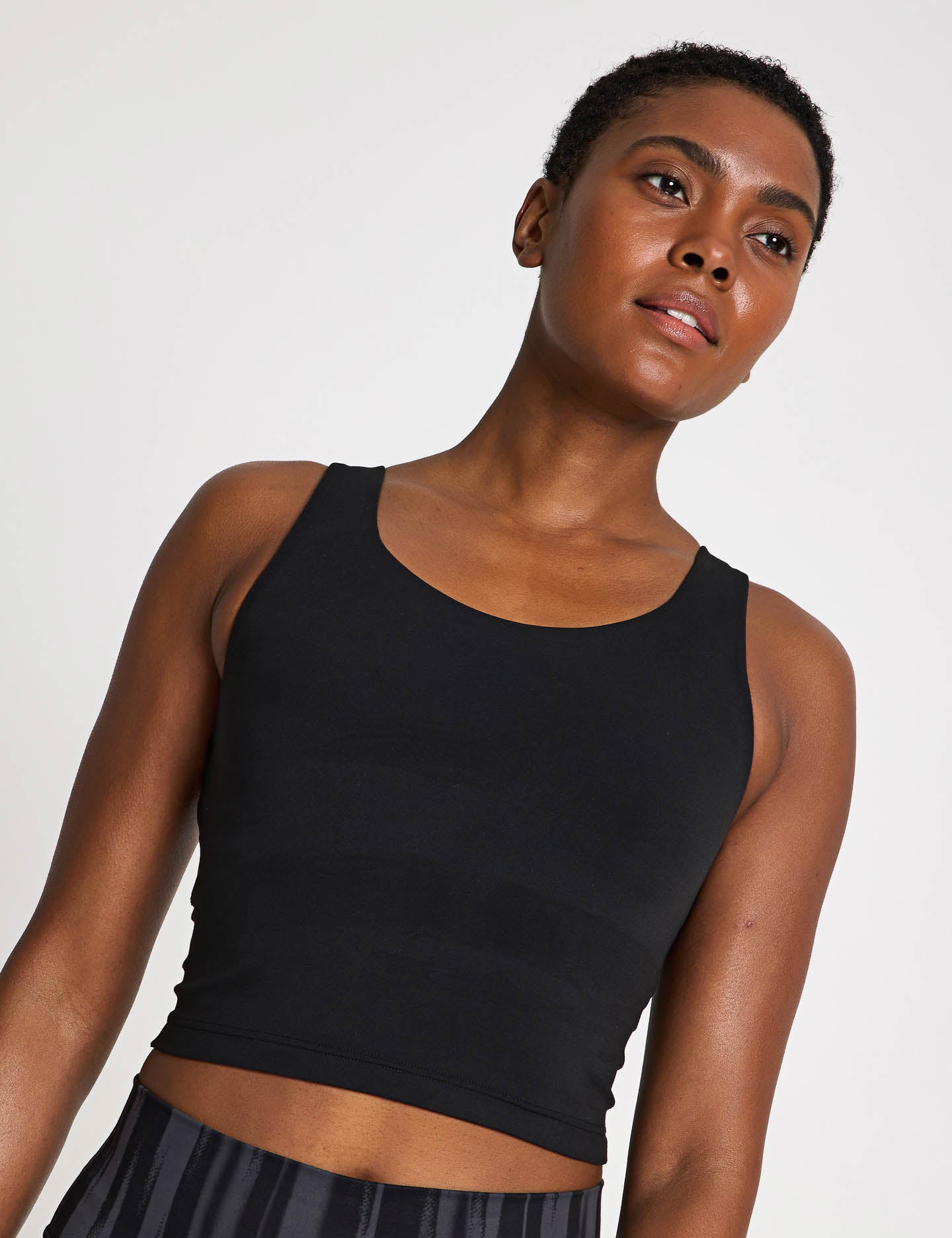adidas All Me Medium Support Bra Tank Top Black The Sports Edit