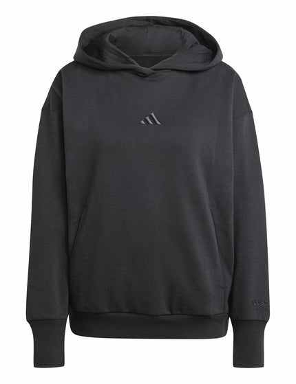 adidas ALL SZN Fleece Loose Hoodie - Blackimages5- The Sports Edit