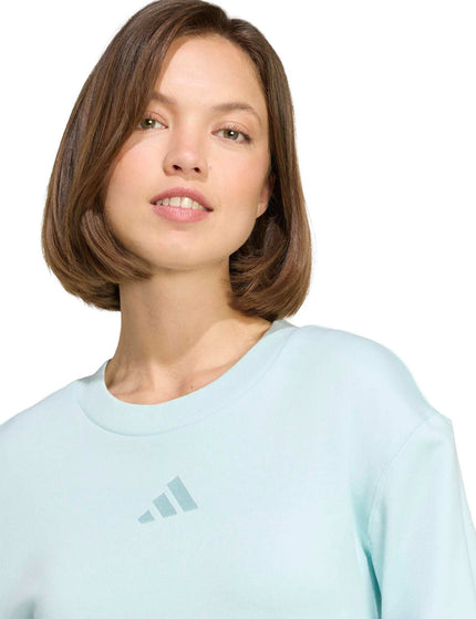 adidas ALL SZN French Terry Regular Sweatshirt - Halo Mintimages3- The Sports Edit