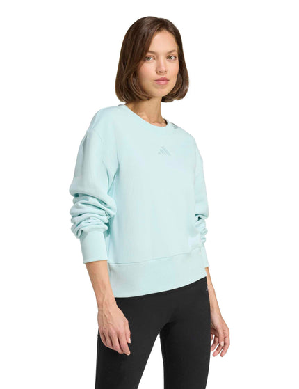 adidas ALL SZN French Terry Regular Sweatshirt - Halo Mintimages5- The Sports Edit