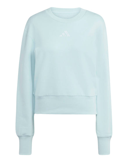 adidas ALL SZN French Terry Regular Sweatshirt - Halo Mintimages6- The Sports Edit