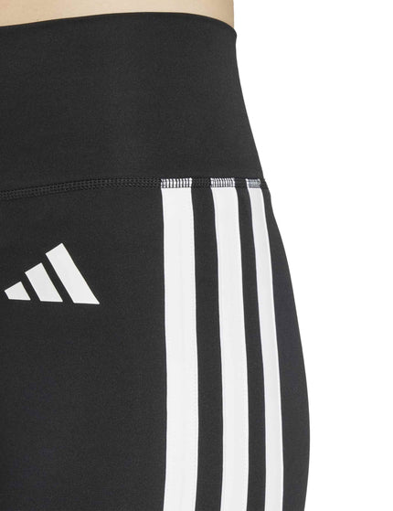 adidas Optime Essentials 3-Stripes 7/8 Leggings - Black/Whiteimages3- The Sports Edit