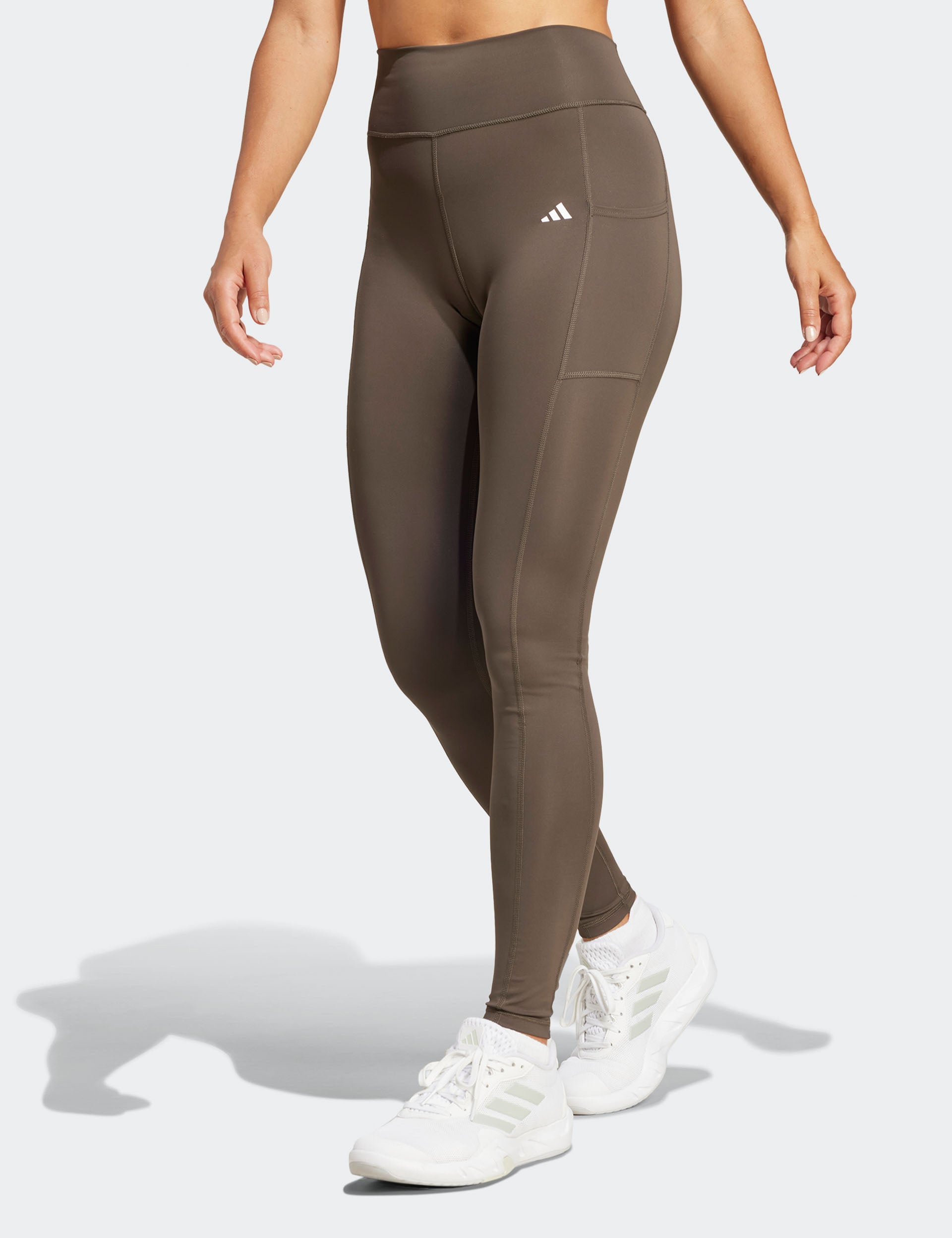 adidas Optime Full-Length Leggings Shadow Olive The Sports Edit