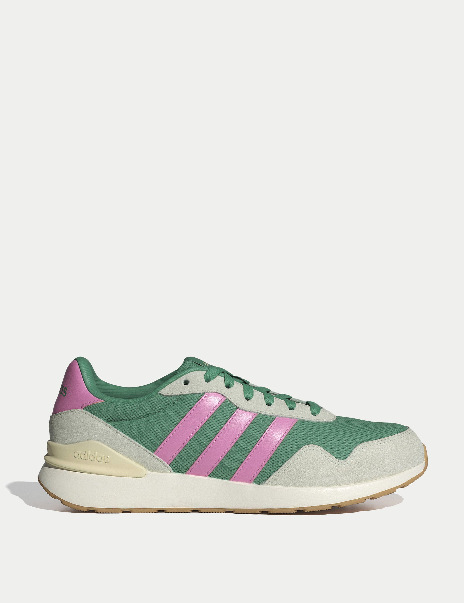 adidas Run 60S Shoes Green/Pink/Vanilla The Sports Edit