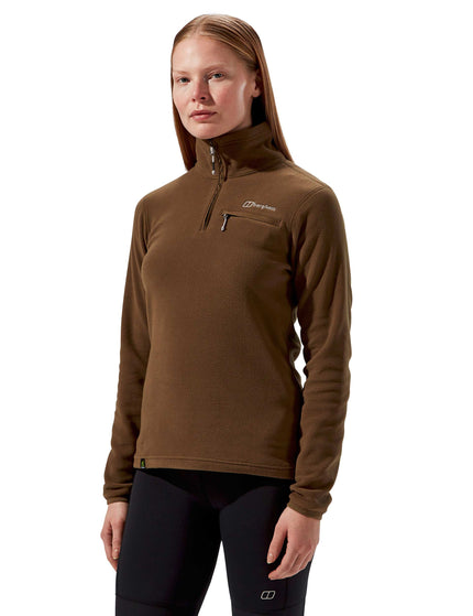 Berghaus Prism 2.0 Micro Half Zip Fleece - Bark Brownimages3- The Sports Edit