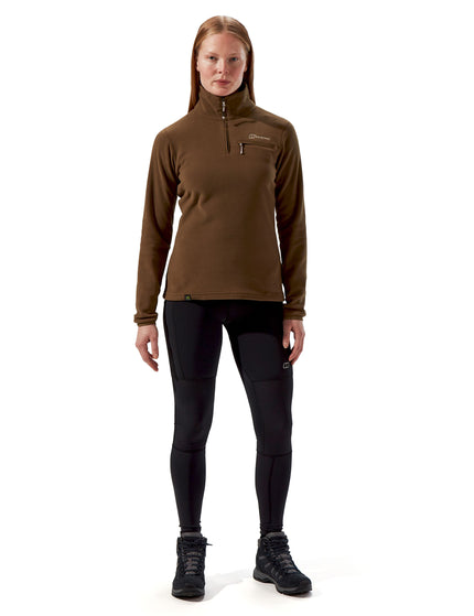 Berghaus Prism 2.0 Micro Half Zip Fleece - Bark Brownimages7- The Sports Edit