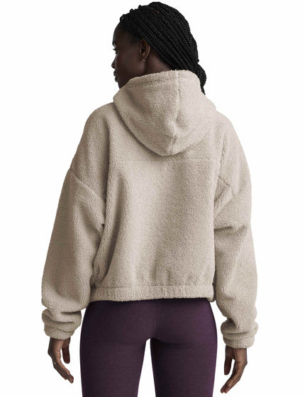 Beyond Yoga Boucle Fleece Hooded Pullover - Nude Tint Heatherimages2- The Sports Edit