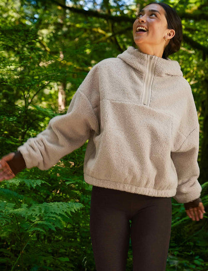 Beyond Yoga Boucle Fleece Hooded Pullover - Nude Tint Heatherimages7- The Sports Edit