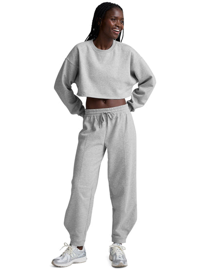 Beyond Yoga LuxeFleece Barrel Sweatpant - Light Heather Greyimages5- The Sports Edit