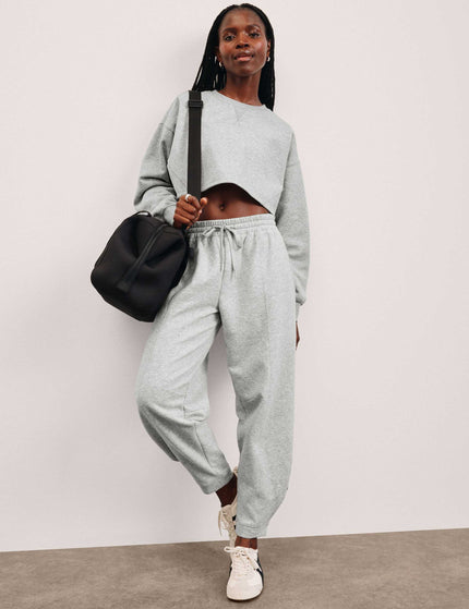 Beyond Yoga LuxeFleece Barrel Sweatpant - Light Heather Greyimages6- The Sports Edit