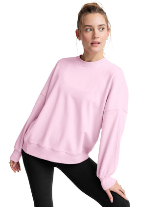LuxeFleece Oversized Sweatshirt - Frosty Pink LuxeFleece Oversized Sweatshirt - Frosty Pink