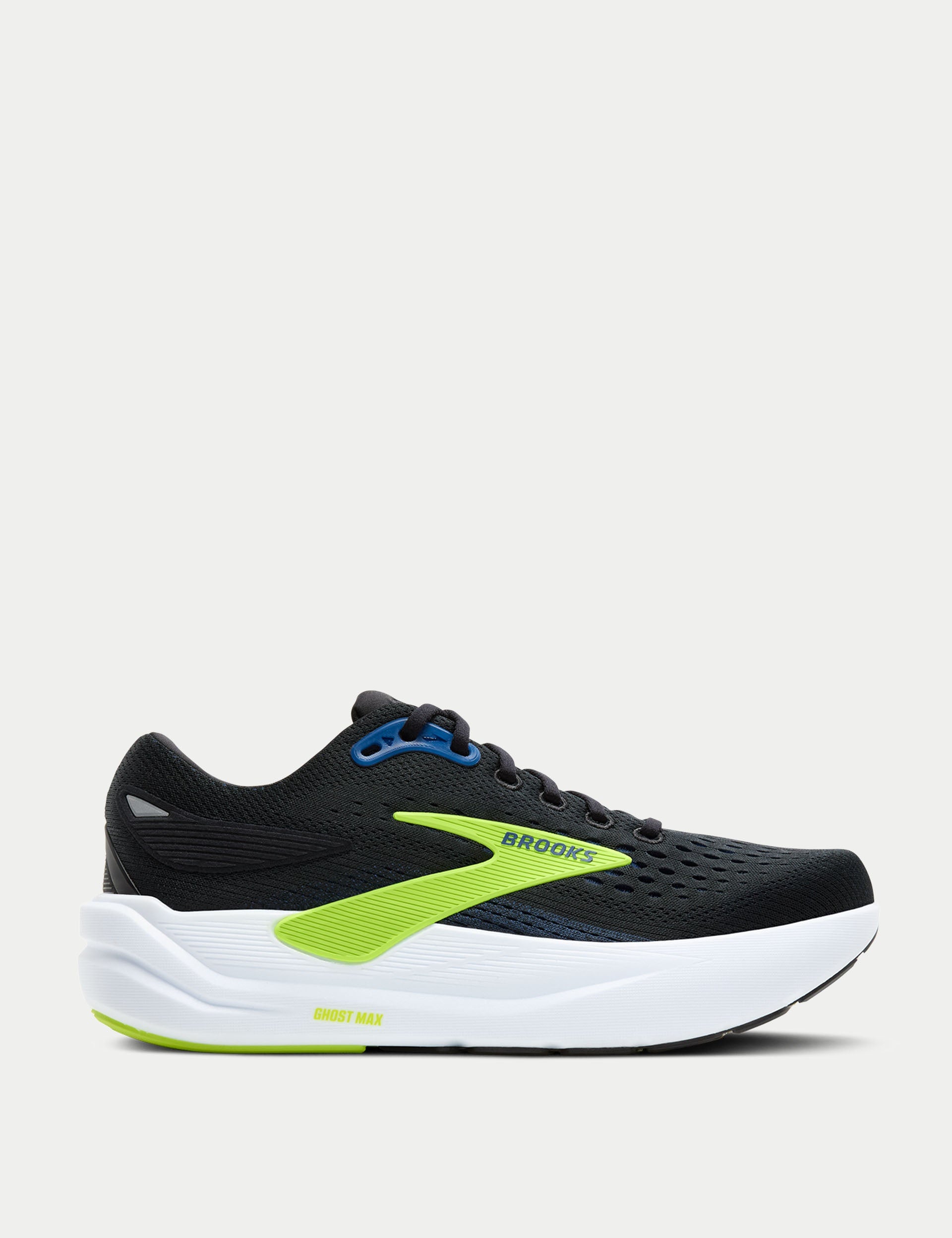 Brooks Ghost Max Running Shoes Black/Navy/Acid Lime The