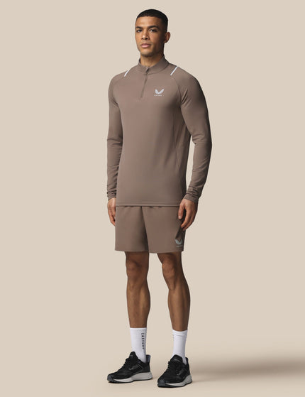 Castore Apex Training 1/4 Zip Top - Deep Taupeimages3- The Sports Edit