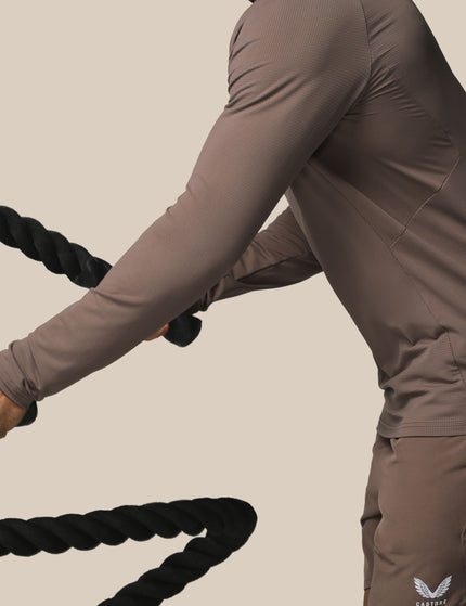 Castore Apex Training 1/4 Zip Top - Deep Taupeimages5- The Sports Edit