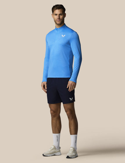 Castore Adapt All-Over Print Quarter Zip Long Sleeve Top - Blueimages3- The Sports Edit