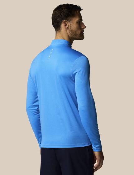 Castore Adapt All-Over Print Quarter Zip Long Sleeve Top - Blueimages2- The Sports Edit