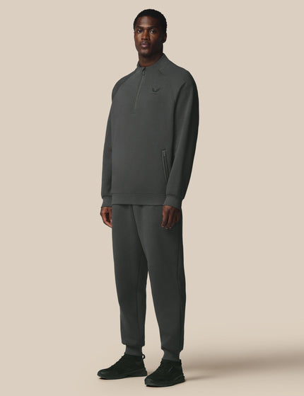 Castore Adapt Cotton Fleece Quarter Zip Sweatshirt - Gunmetalimages2- The Sports Edit