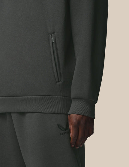 Castore Adapt Cotton Fleece Quarter Zip Sweatshirt - Gunmetalimages5- The Sports Edit