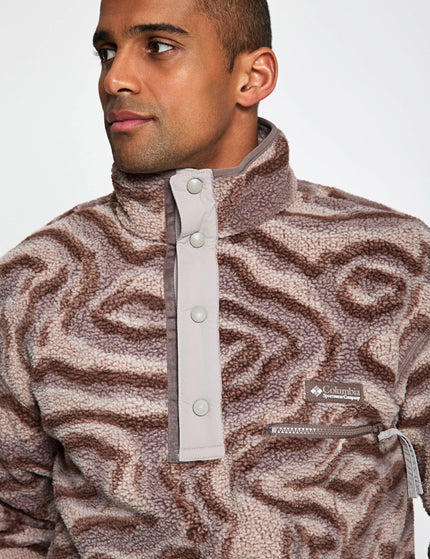Columbia Helvetia II Printed Half Snap Fleece - Iron Topglitchimages4- The Sports Edit