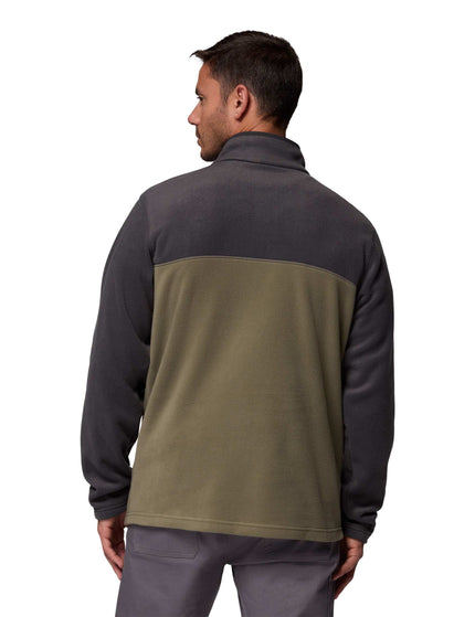 Columbia Steens Mountain 1/2 Snap Fleece - Stone Green/Sharkimages2- The Sports Edit