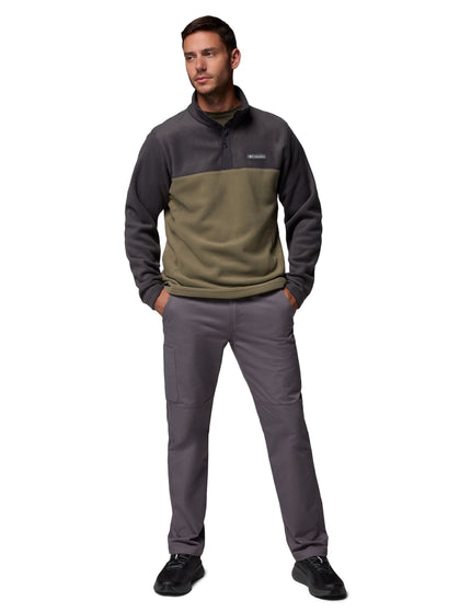 Columbia Steens Mountain 1/2 Snap Fleece - Stone Green/Sharkimages5- The Sports Edit