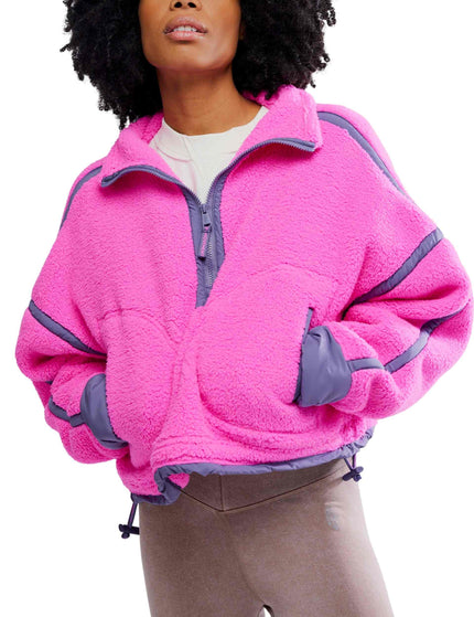 FP Movement Mountain High 1/2 Zip Fleece - Fuchsia Flirtimages1- The Sports Edit