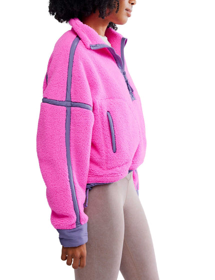 FP Movement Mountain High 1/2 Zip Fleece - Fuchsia Flirtimages2- The Sports Edit