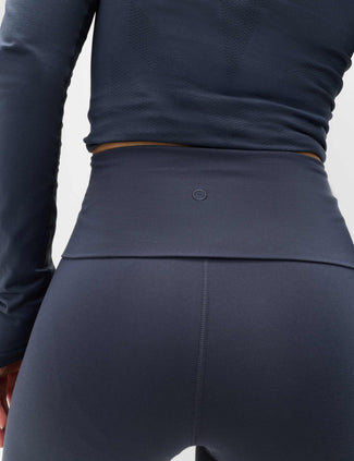 Go Balance Foldover Waist Flared Leggings - Nightshade Go Balance Foldover Waist Flared Leggings - Nightshade