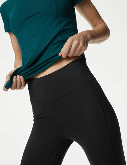 Goodmove Go Move High Waisted 7/8 Gym Leggings - Blackimages3- The Sports Edit