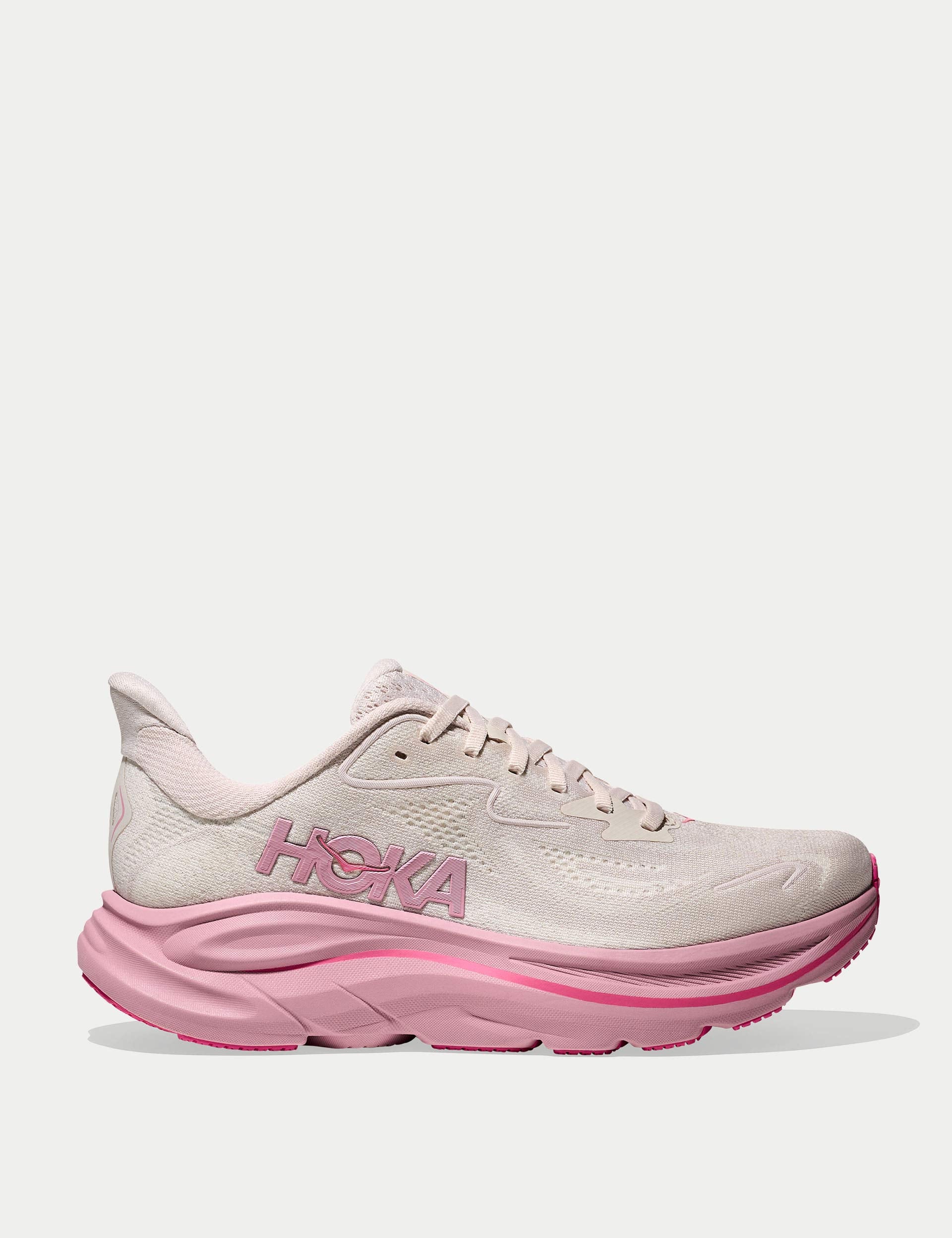 HOKA Clifton 10 Shoes Rose Cream/Dried Rose The Sports Edit