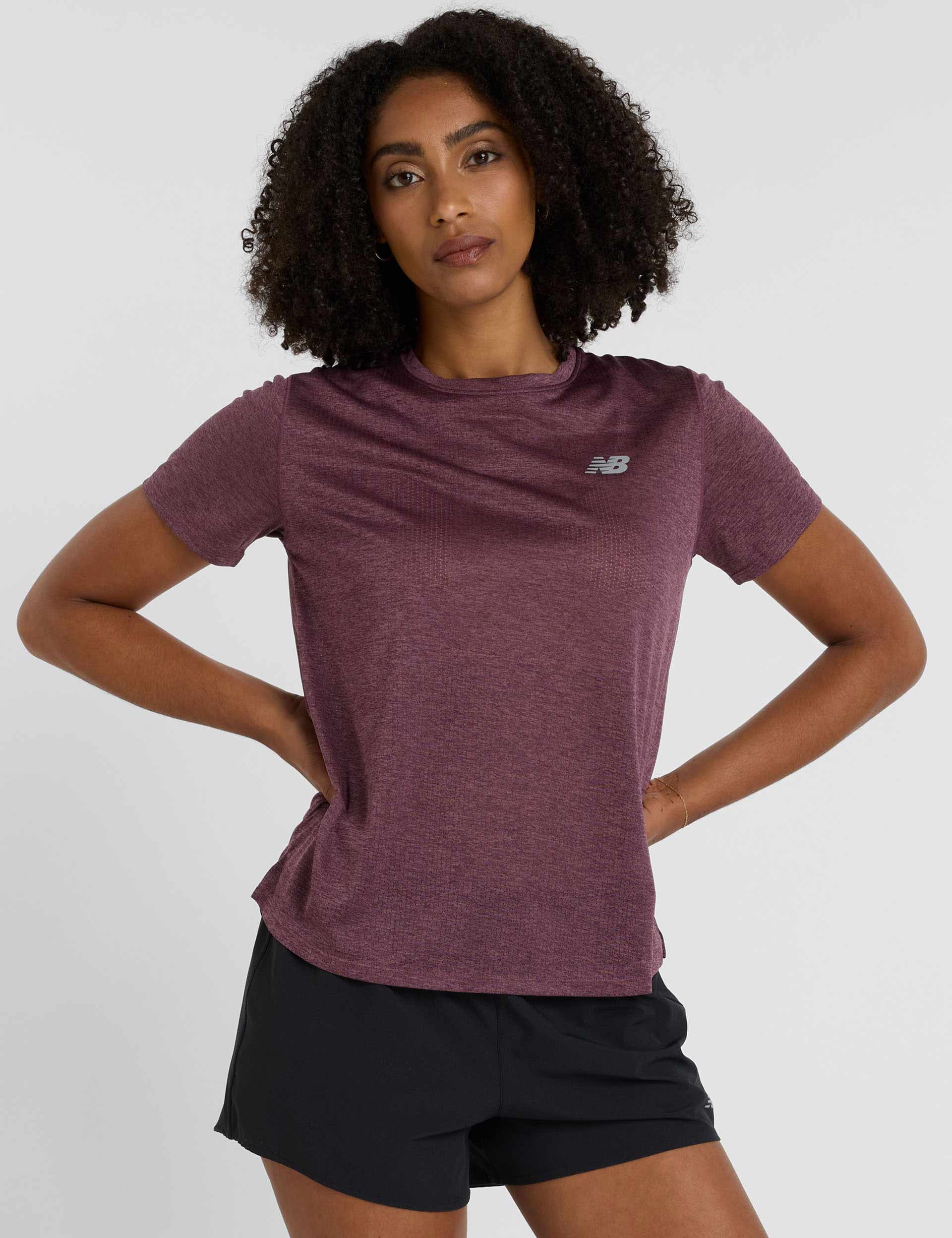 New Balance Athletics T-Shirt Faded Plum The Sports Edit