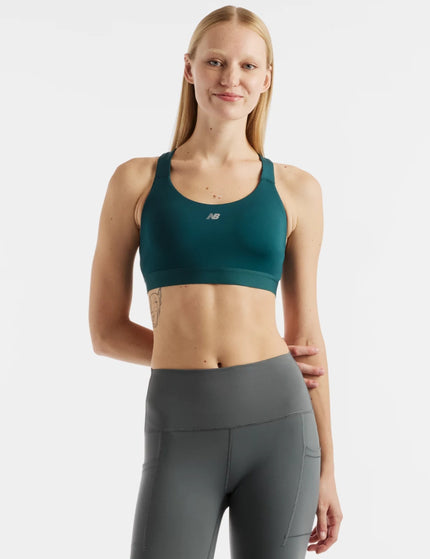 New Balance NB Essential Train Bra - Medusa Greenimages1- The Sports Edit
