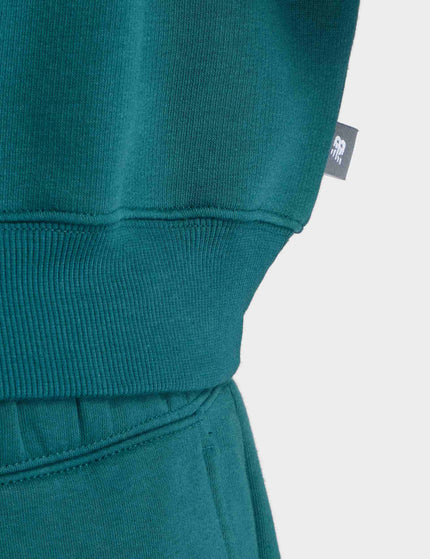 New Balance Trackside Fleece Crew - Medusa Greenimages5- The Sports Edit