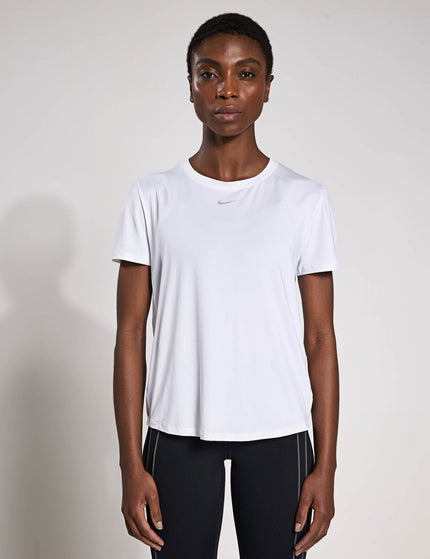 Nike One Classic Dri-FIT Short-Sleeve Top - White/Blackimages1- The Sports Edit
