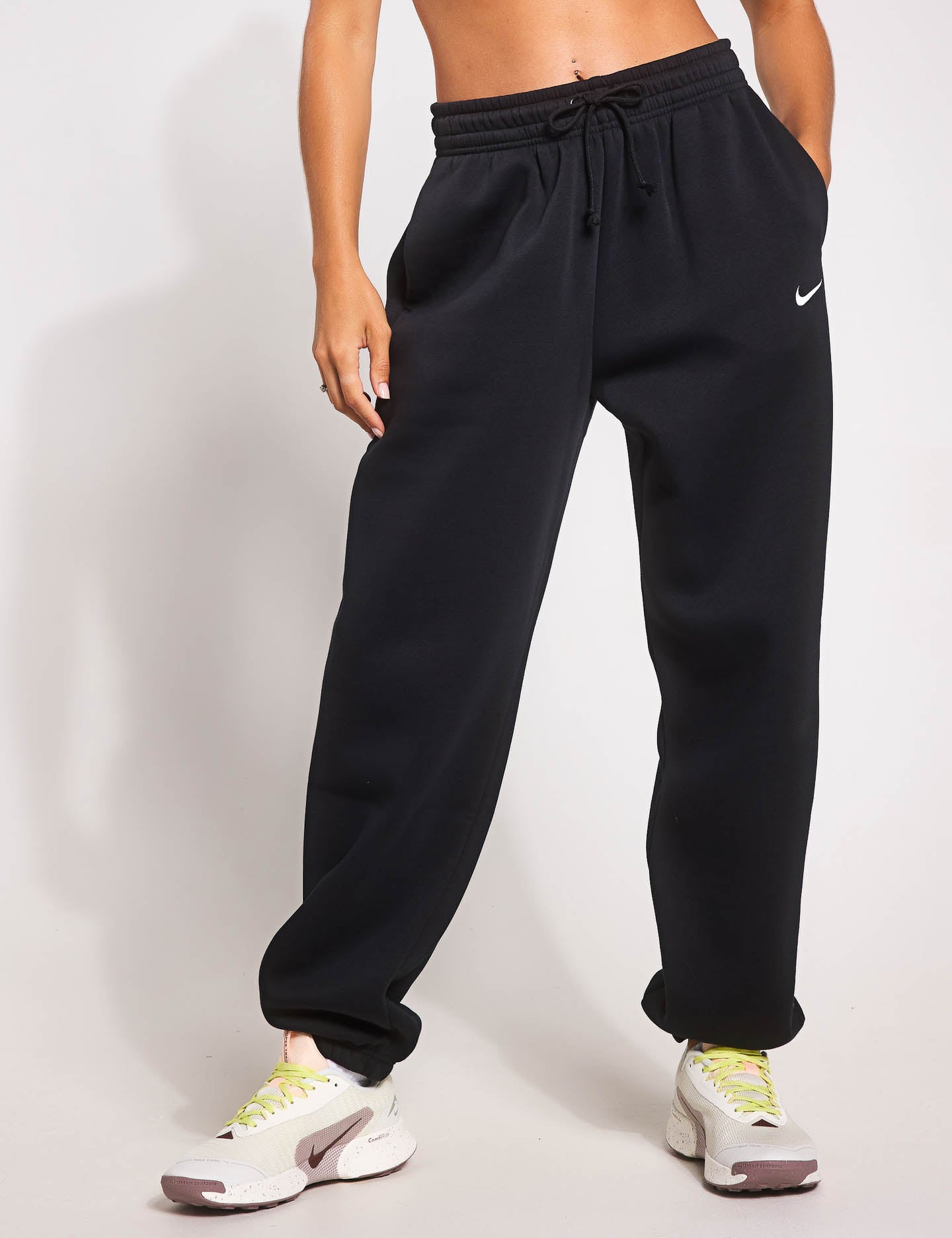 Nike Sweatpants With Lines Nike Sportswear Phoenix Fleece