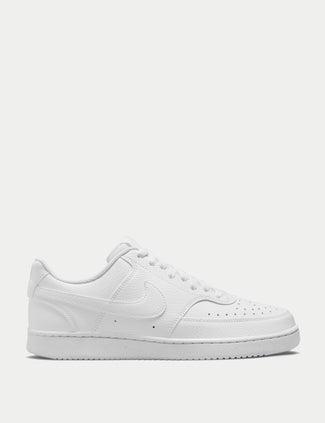 White Court Vision Low Next Nature Shoes - Cream II/Phantom
