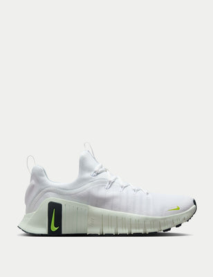 White Free Metcon 6 Shoes - Black/White